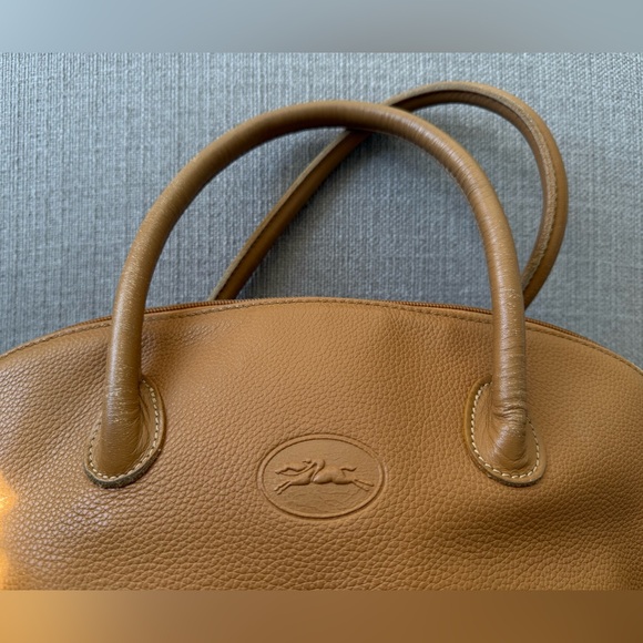 Longchamp Vintage Au Sultan Camel Leather Crossbody Bag Made in France - Picture 4 of 15